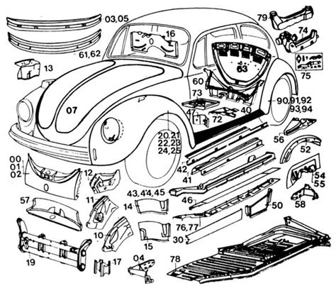 1969 vw bug sheet metal|volkswagen sheet metal parts.